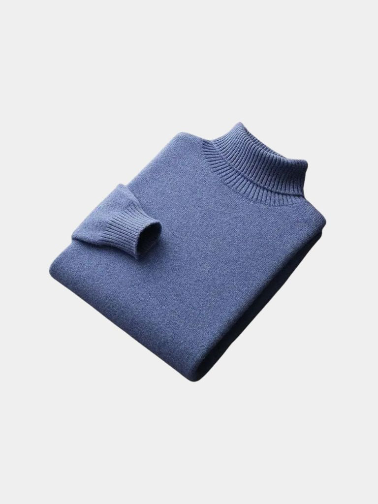 100% Merino Wool Turtleneck Sweater -