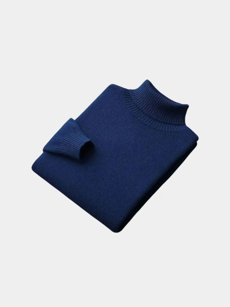 100% Merino Wool Turtleneck Sweater -