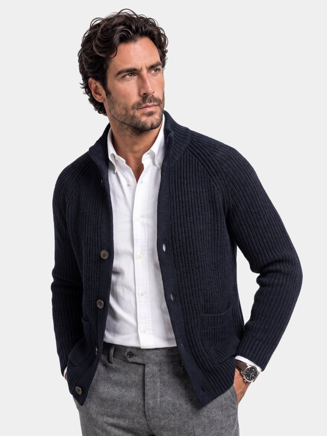 Classic Heritage Botton Knit Jacket -