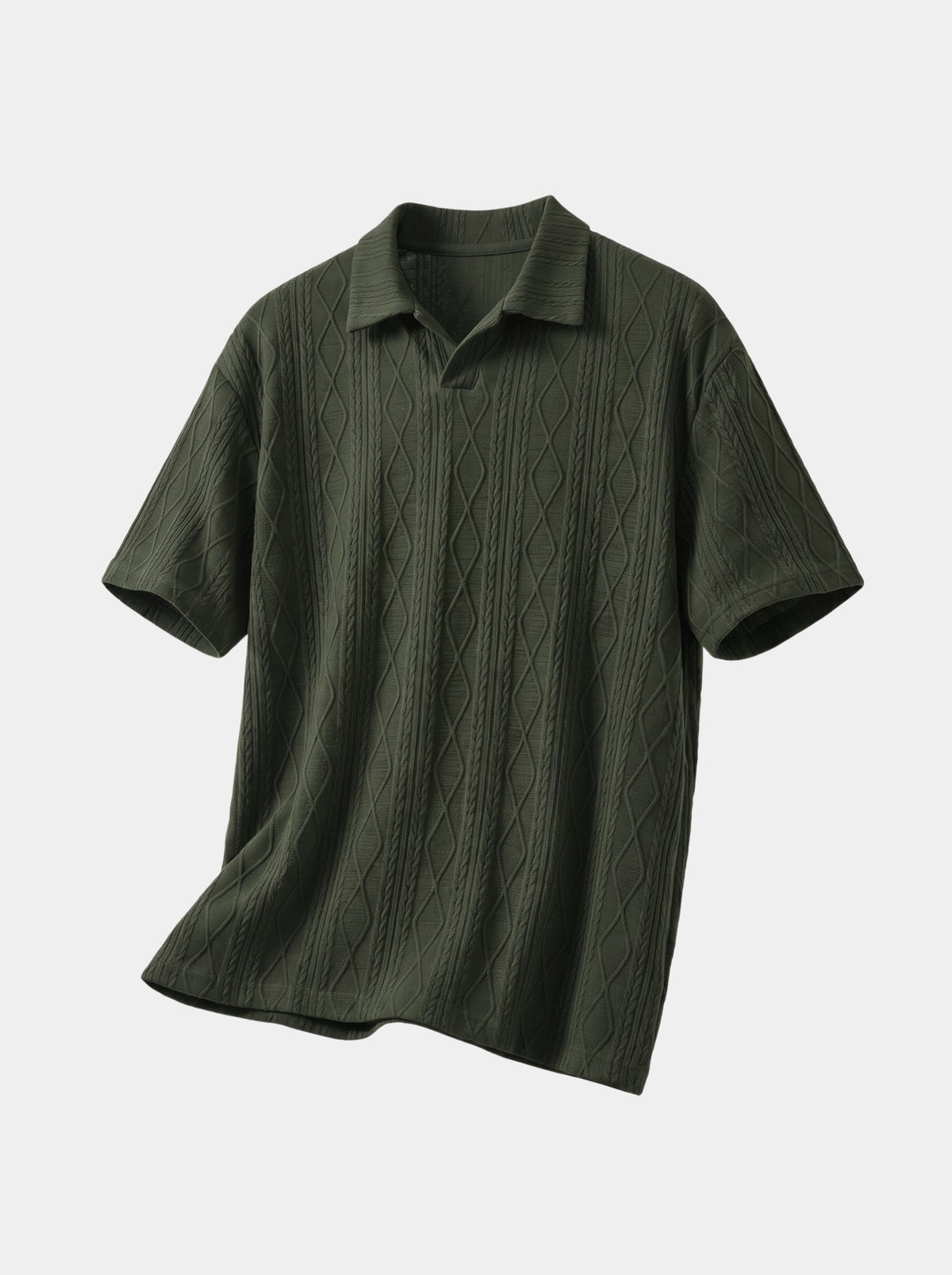 Imperial Diamond Knit Polo Shirt - Cross & Crown