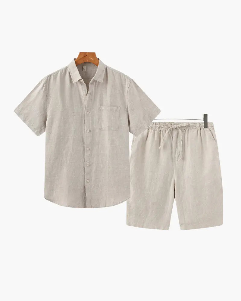 Leinen-Kombination (Shorts)