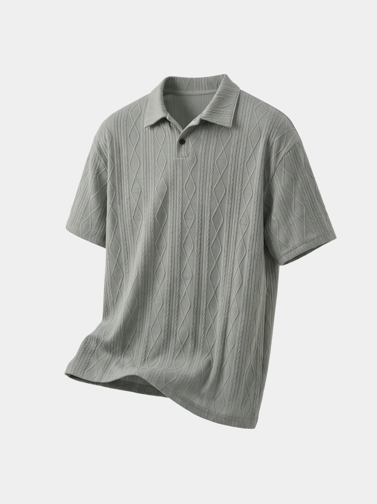 Imperial Diamond Knit Polo Shirt - Cross & Crown