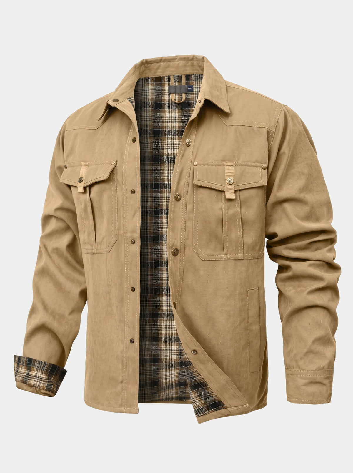 Forge Flannel-Lined Snap Jacket –