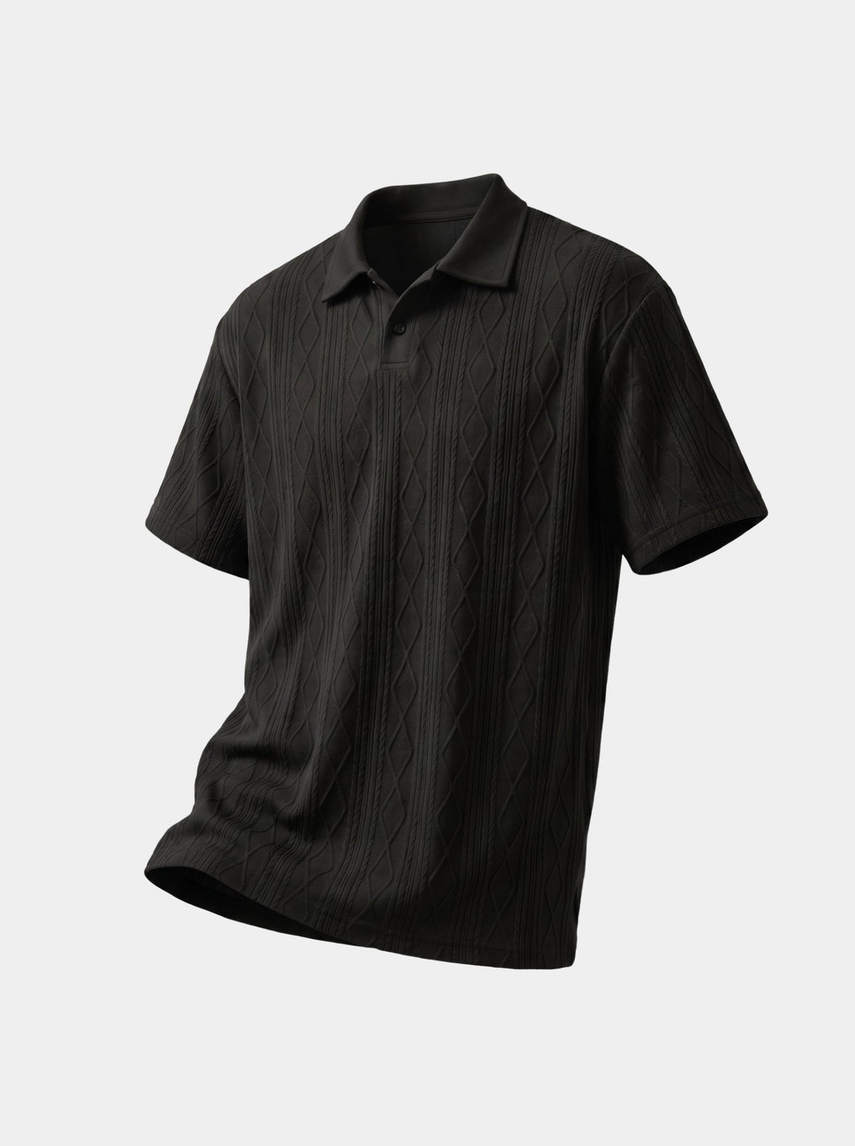 Imperial Diamond Knit Polo Shirt - Cross & Crown