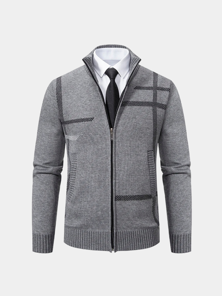 Graphite Symmetry Knit Jacket -