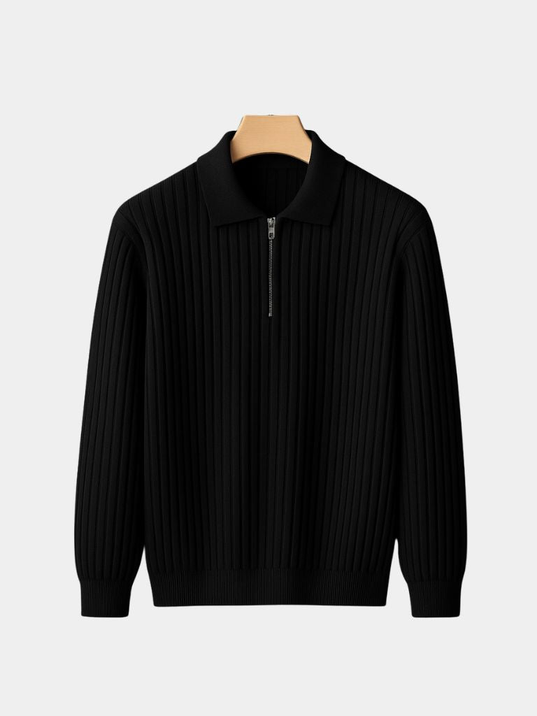 Alpine Riviera Knit Polo Pullover -