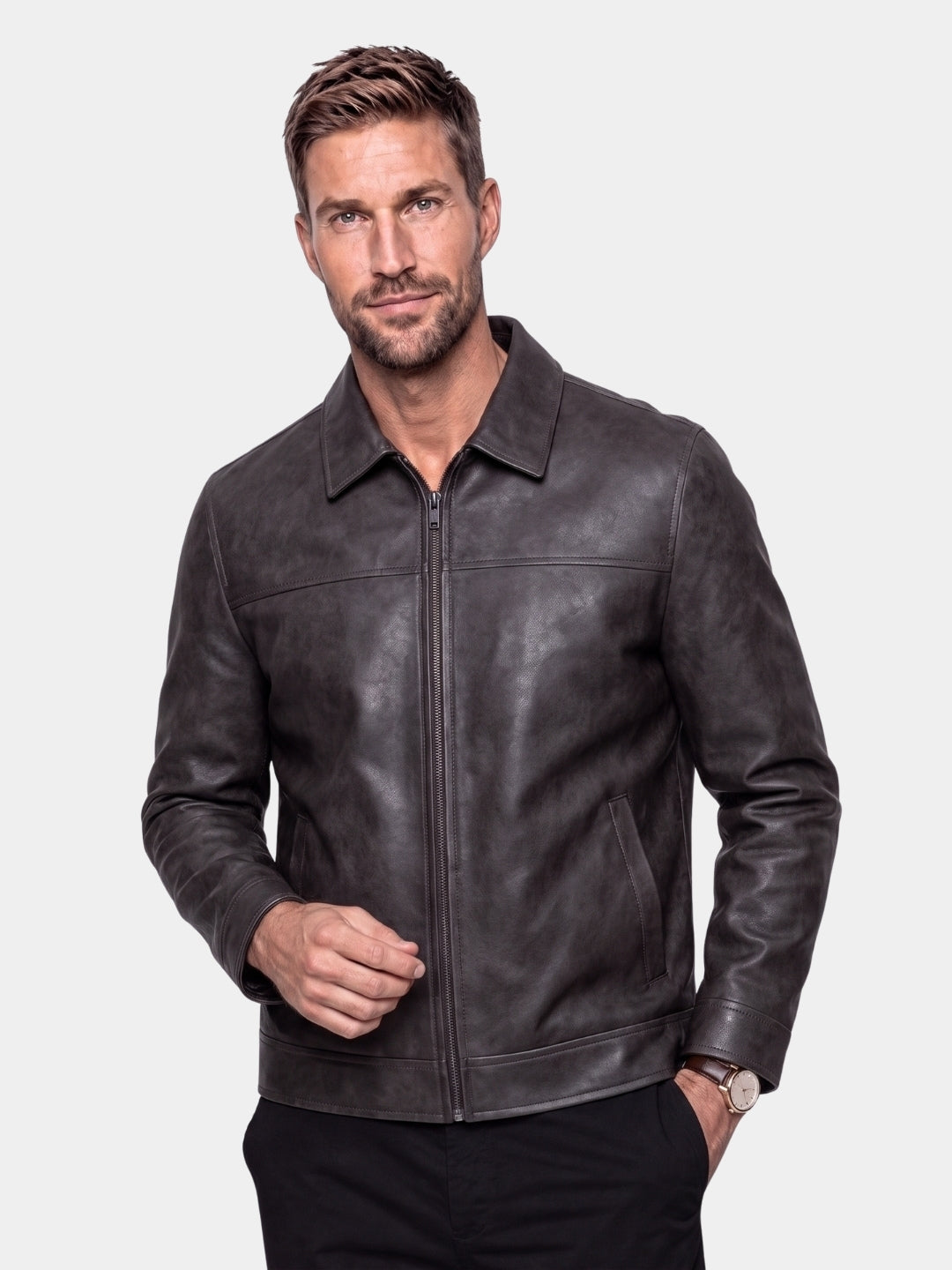 Regent Estate Leather Jacket - Cross & Crown