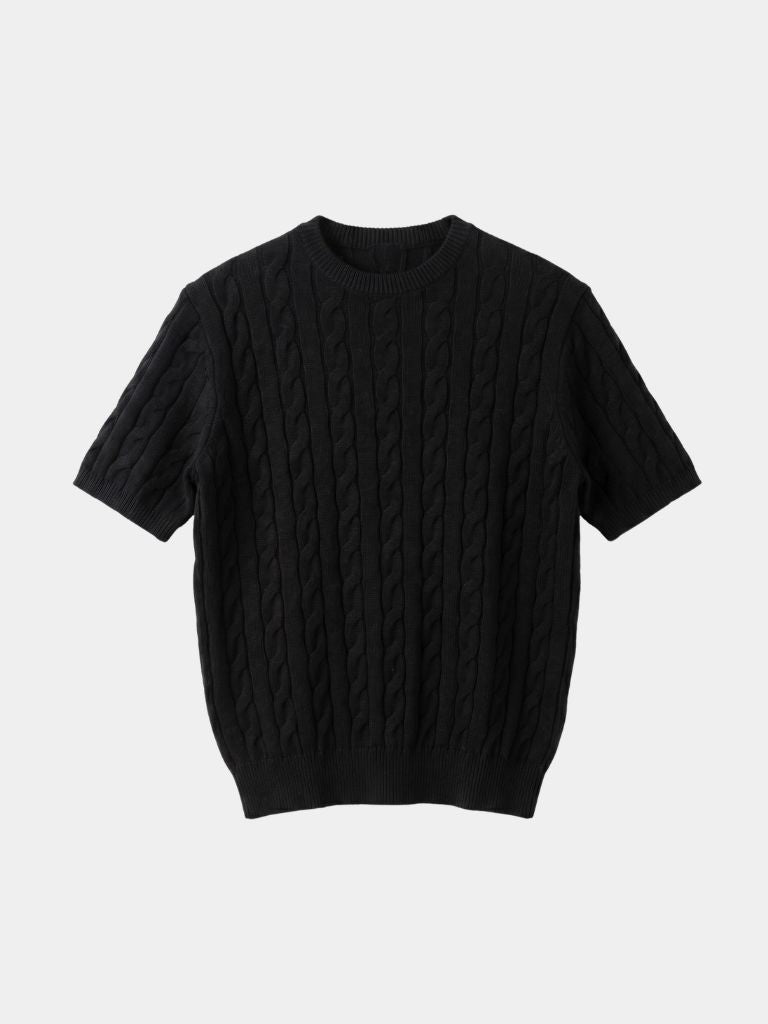 Classic Lozenge Knit T-Shirt -Nikiam