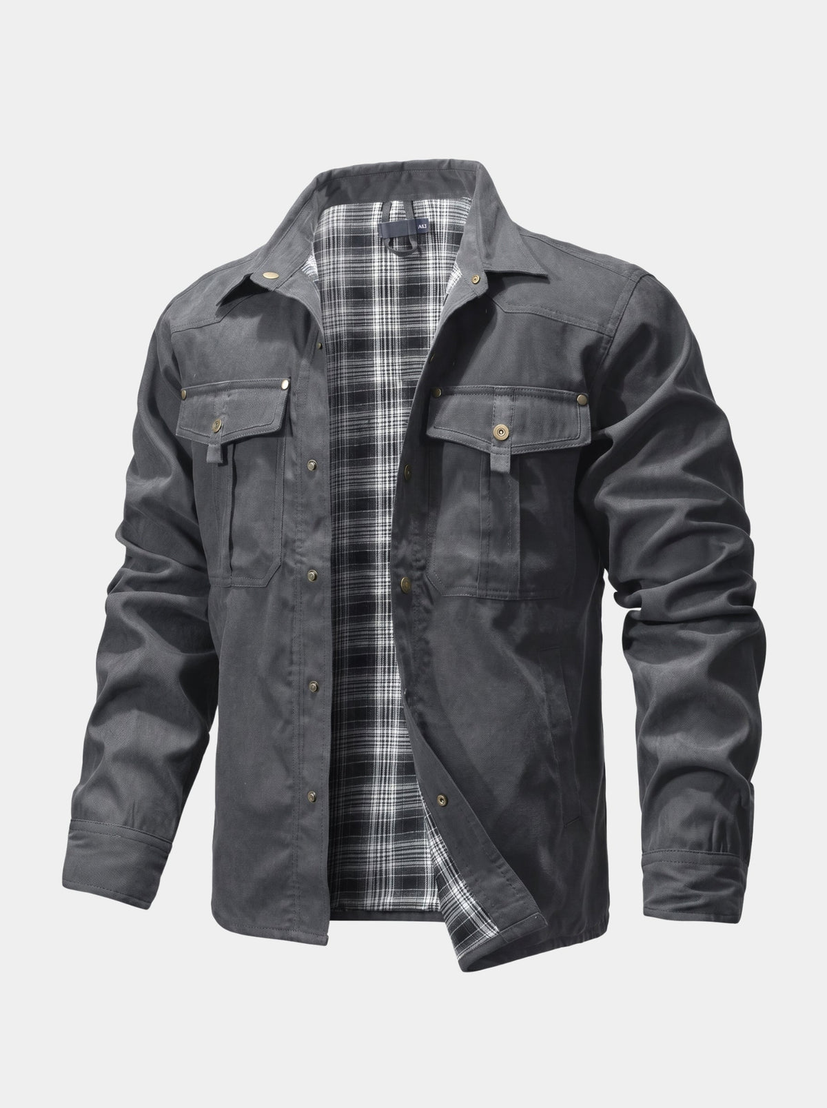 Forge Flannel-Lined Snap Jacket –
