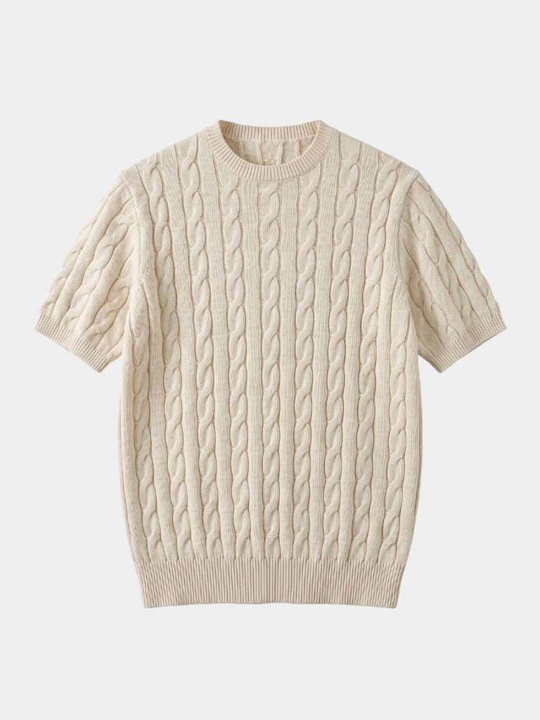 Classic Lozenge Knit T-Shirt -Nikiam