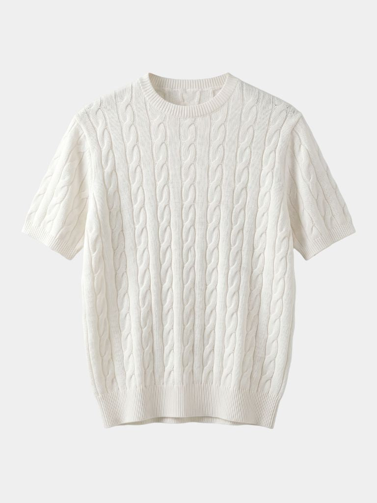 Classic Lozenge Knit T-Shirt -Nikiam