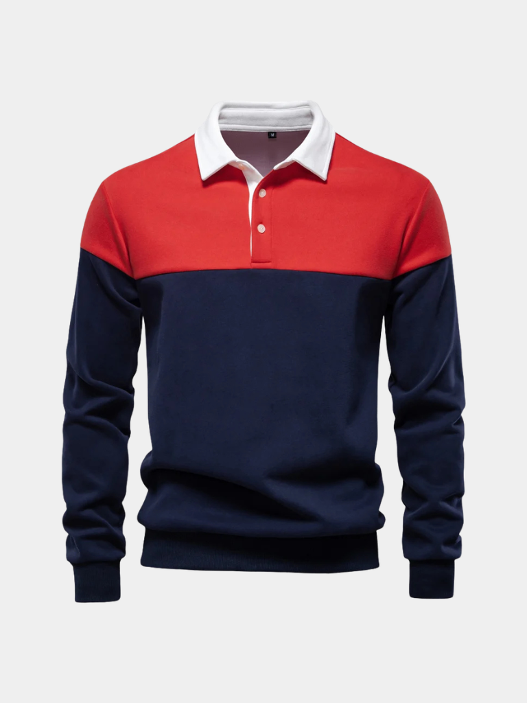 Alpine Zip-Neck Polo Pullover -