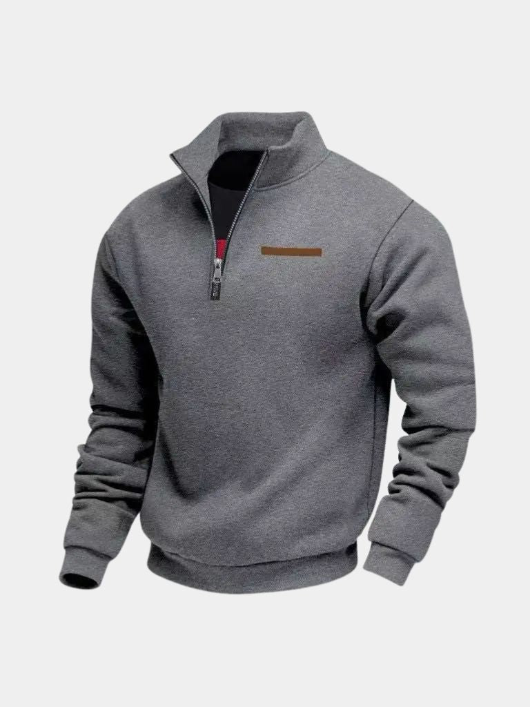 Slate Urban High Collar Pullover -