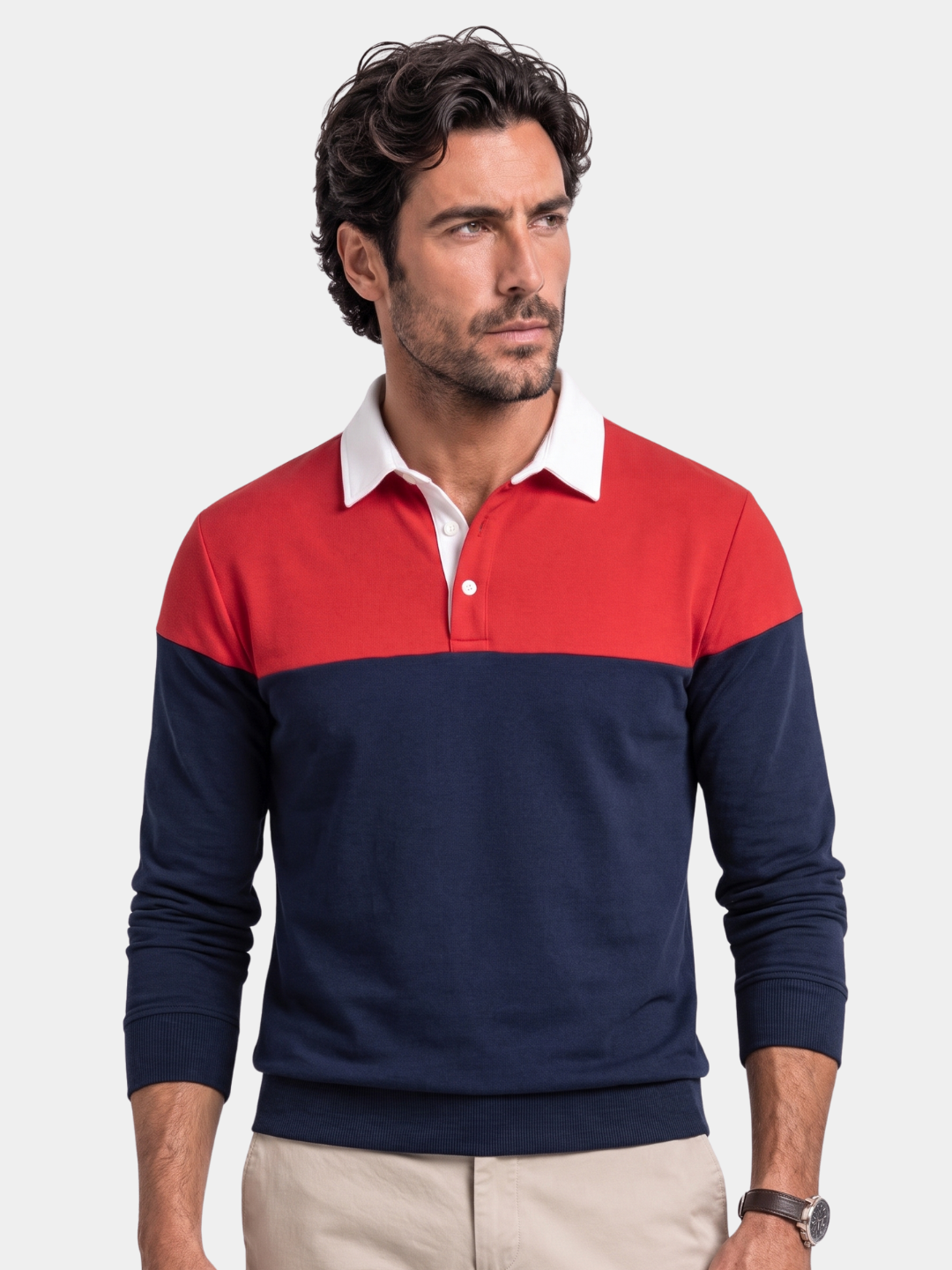 Alpine Zip-Neck Polo Pullover -