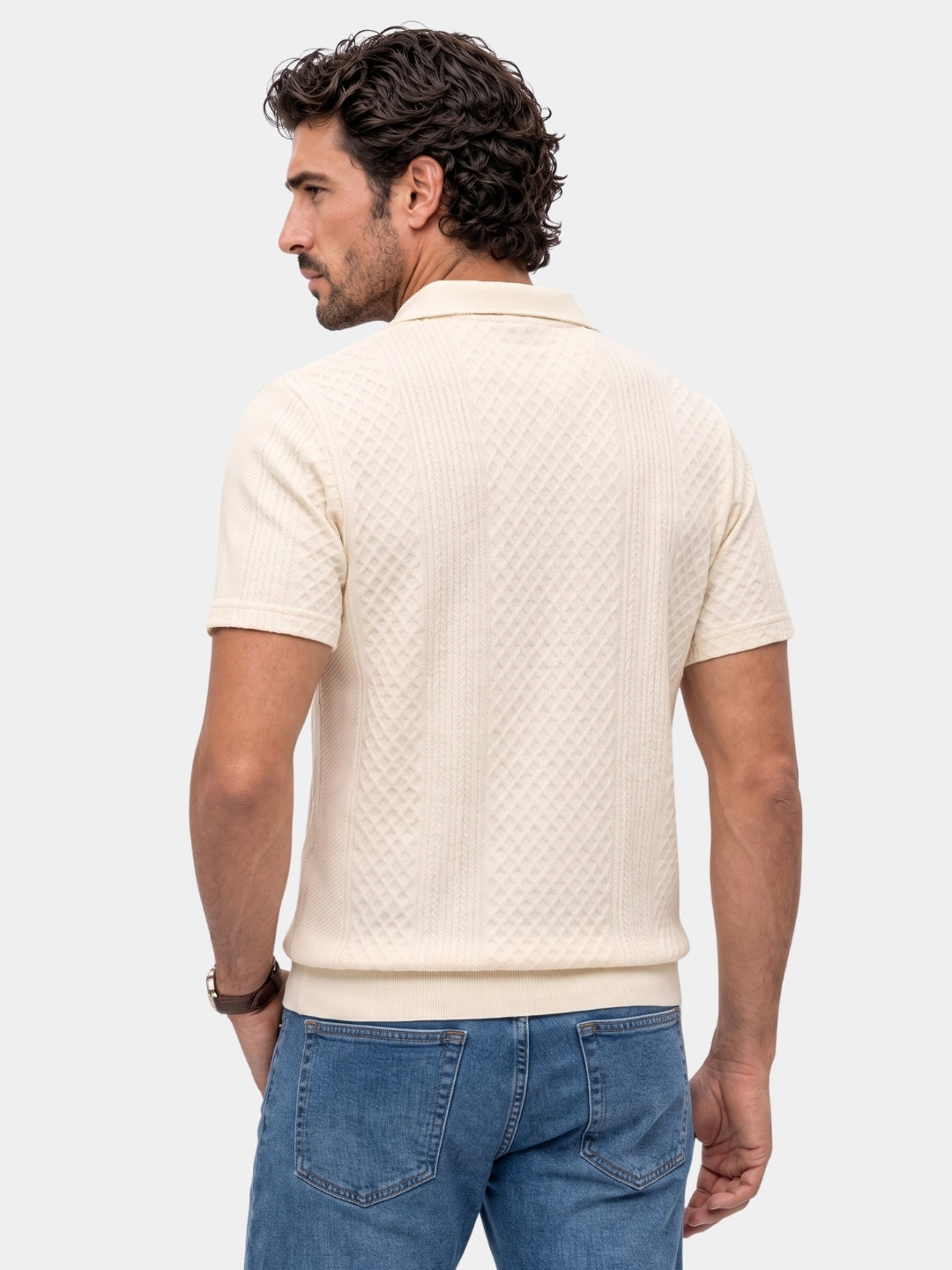 Diamond Lattice Resort Polo - Cross & Crown