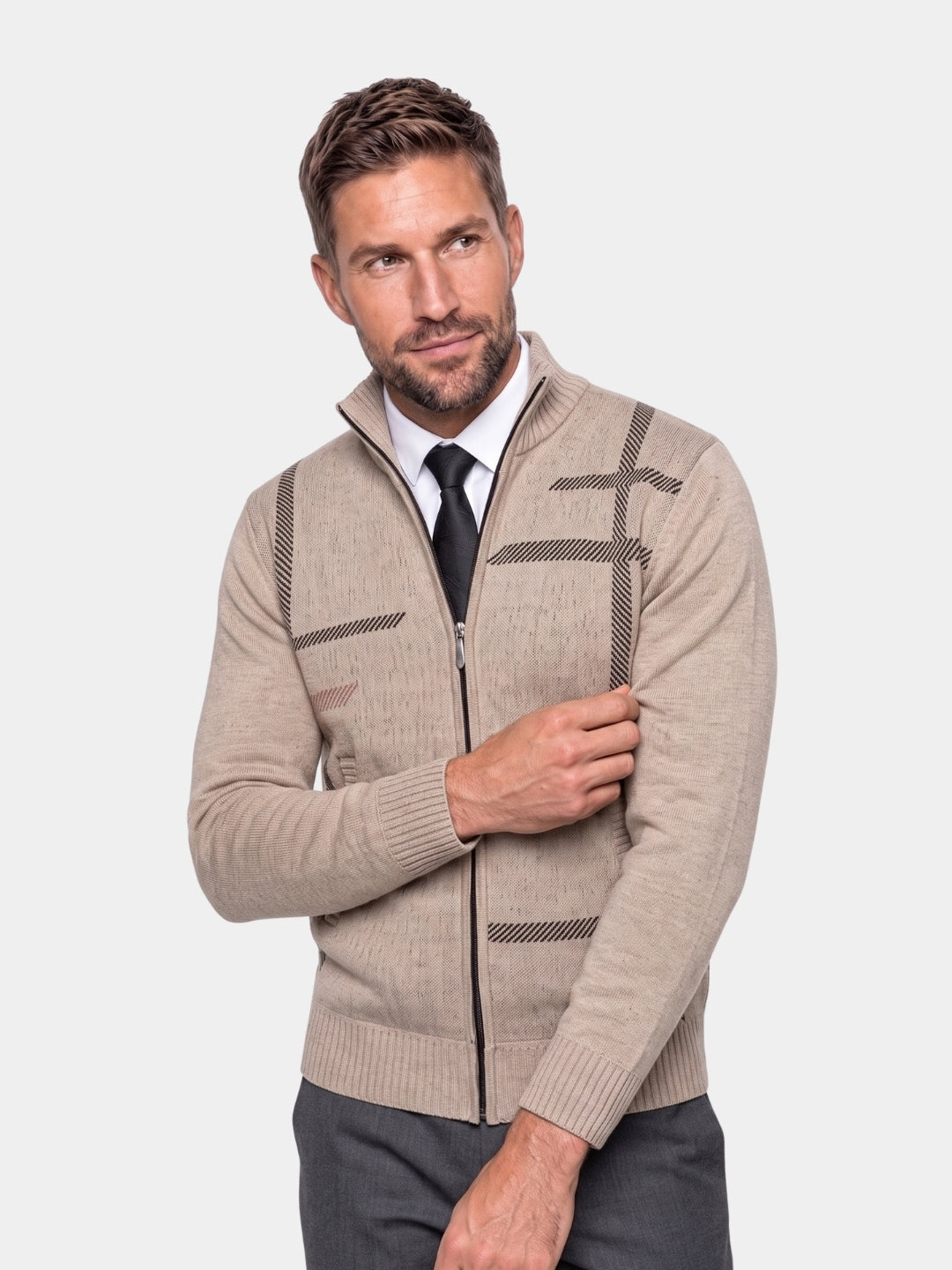 Graphite Symmetry Knit Jacket -