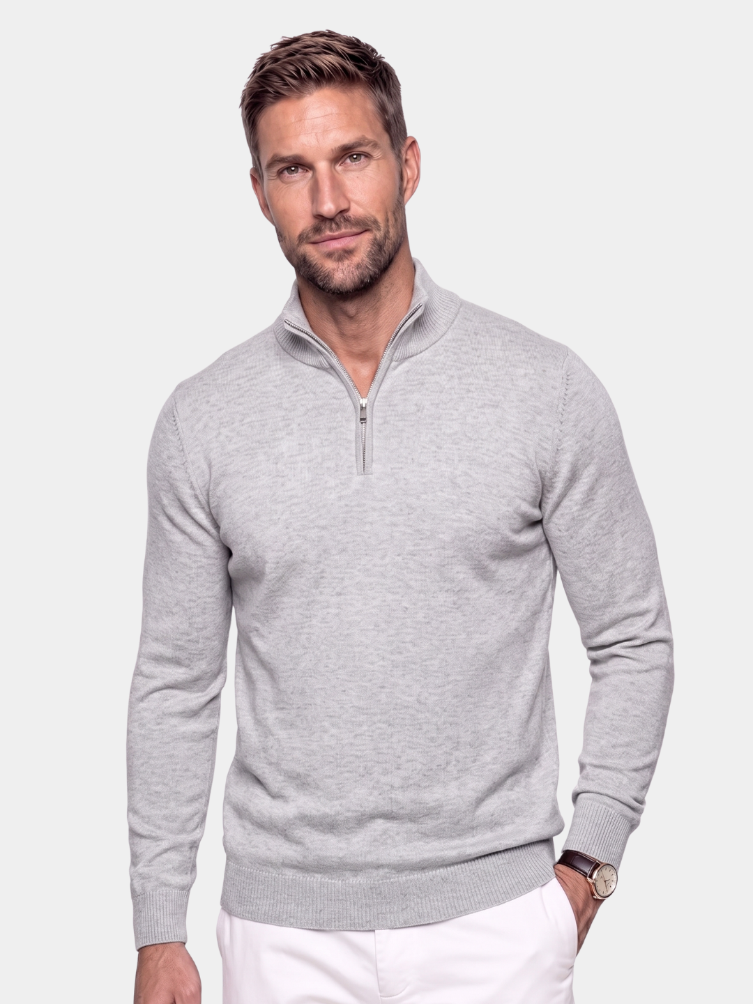 Half Zip Knitwear Pullover Sweater