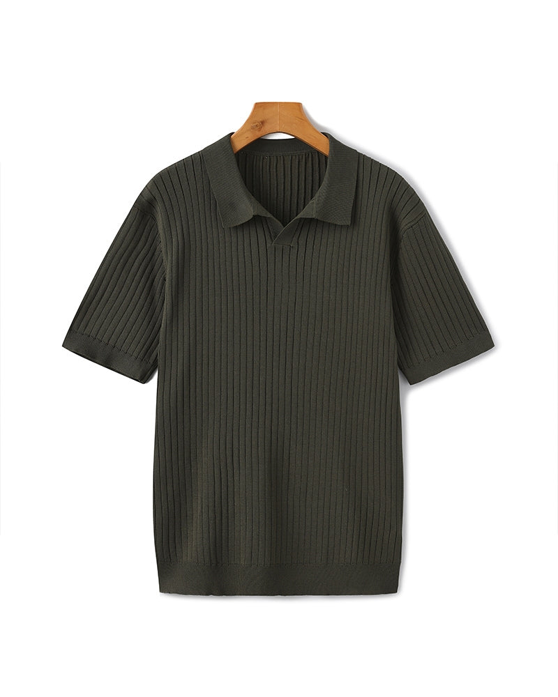 Polo canelado premium