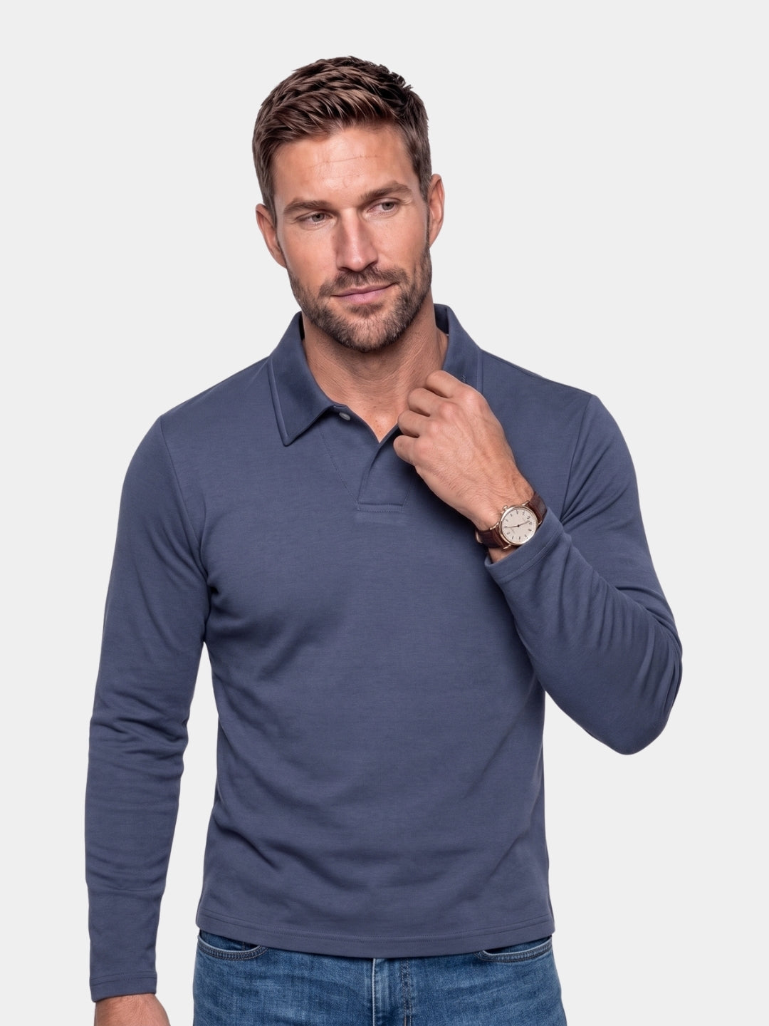Linear Division Polo - Cross & Crown