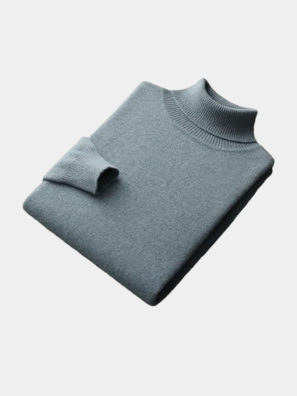 100% Merino Wool Turtleneck Sweater -