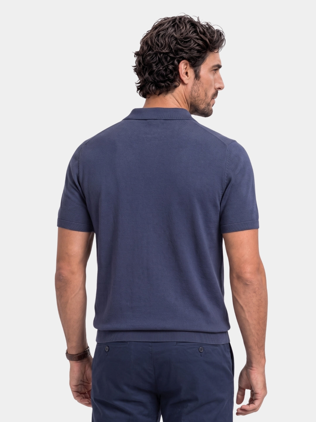 Navy Class Polo – Cross & Crown