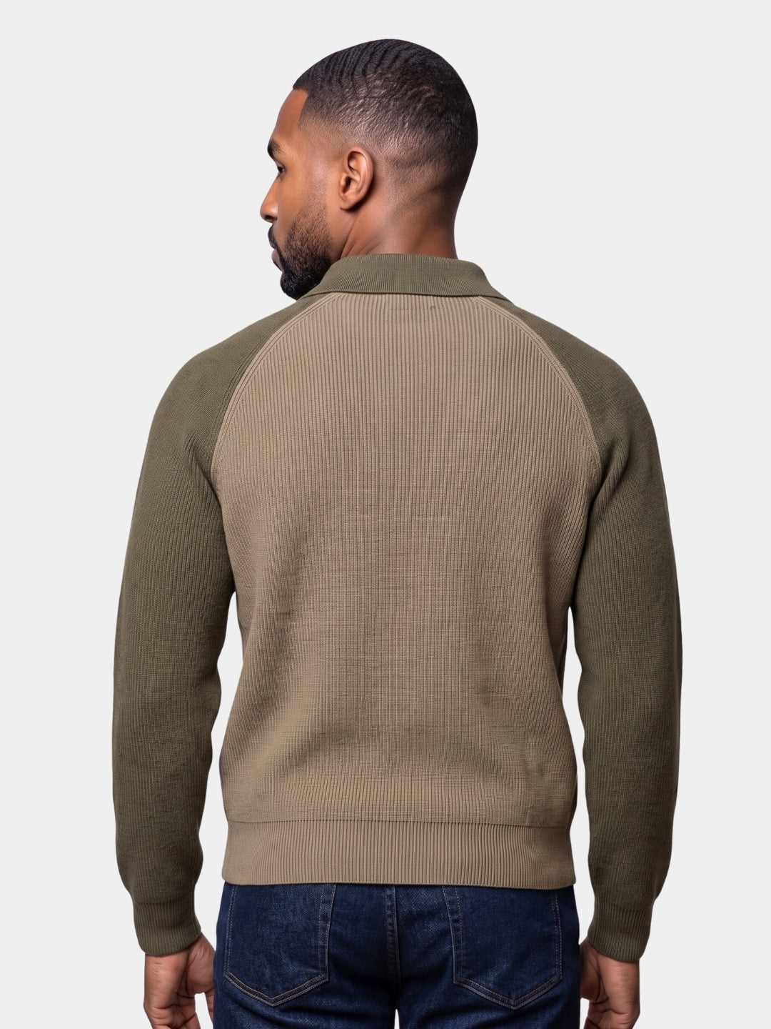 Raglan Quarter Zip Sweater -