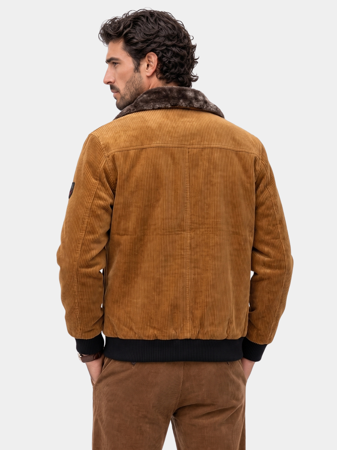 Thermal Windbreaker Corduroy Jacket - Cross & Crown