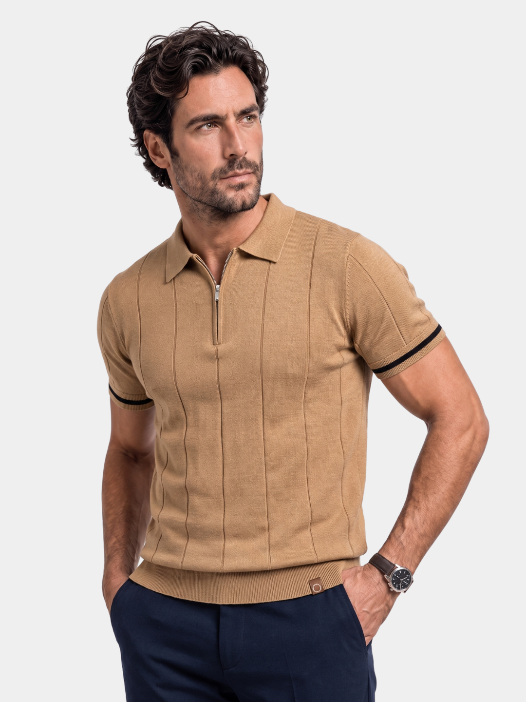 Royal Zip Polo – Cross & Crown