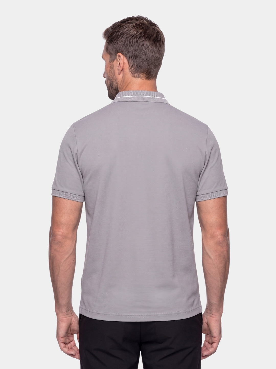 Steel Gray Polo – Cross & Crown