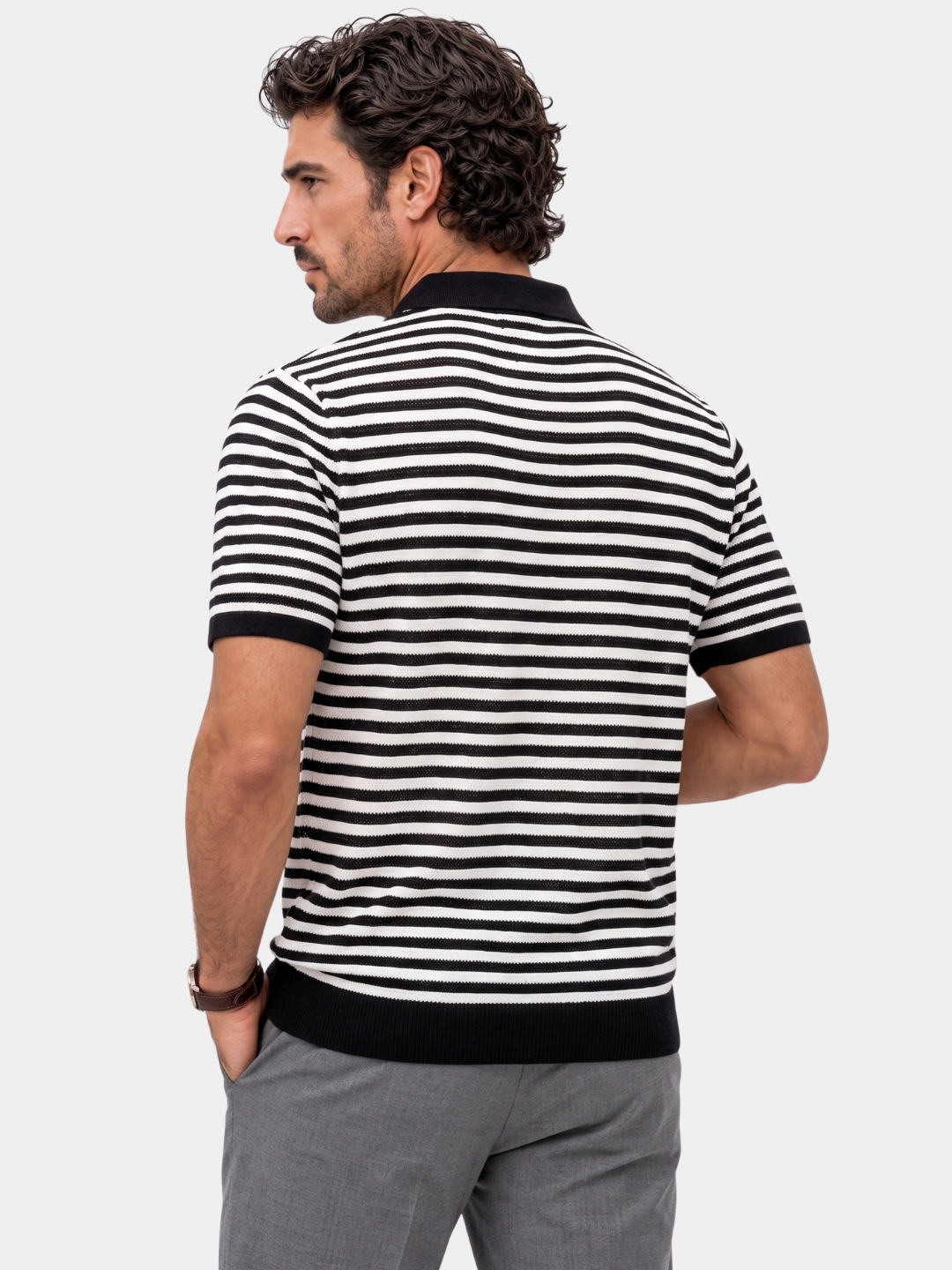 Stripe Class Polo - Cross & Crown