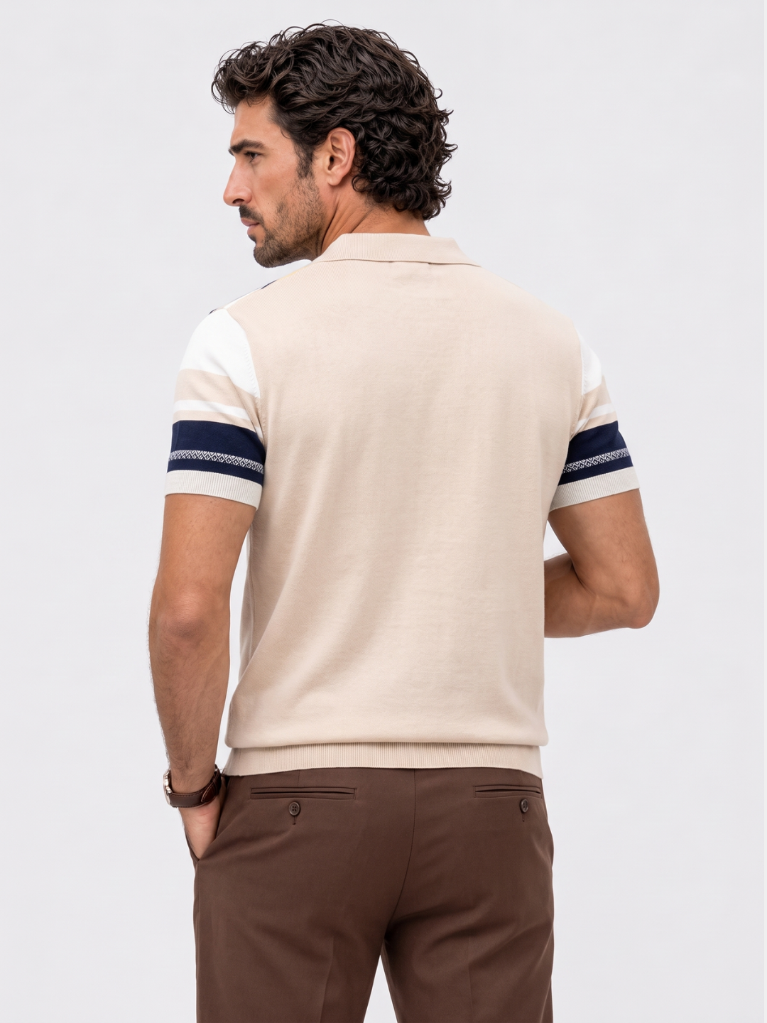 Sundown Stripes Polo – Cross & Crown
