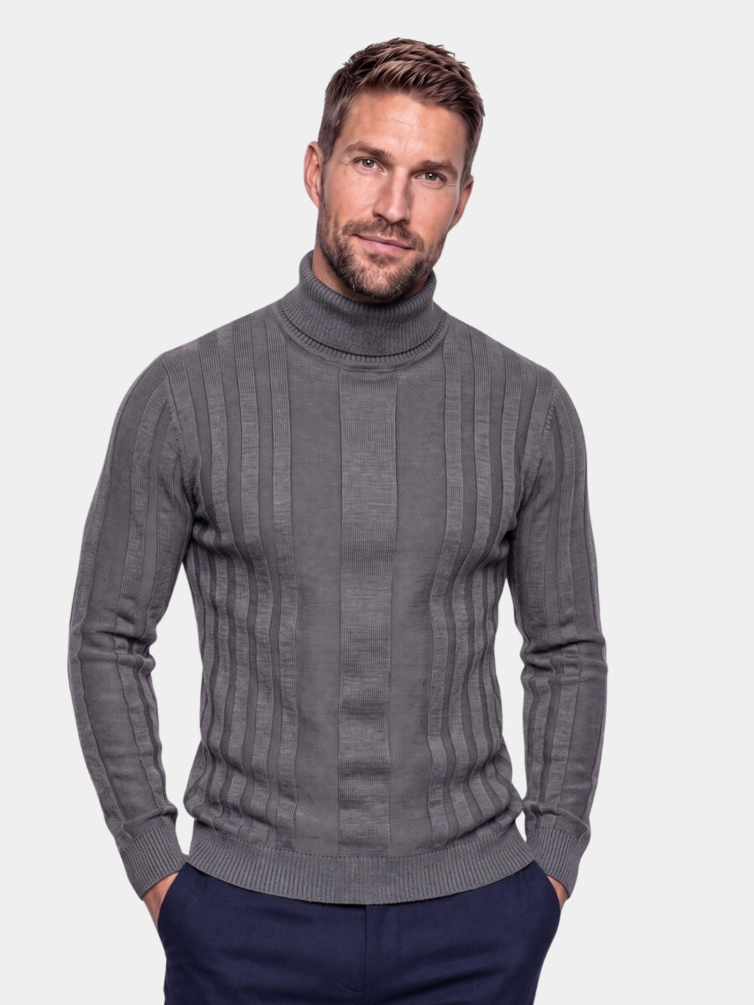 Turtleneck Knitwear Pullover Sweater -