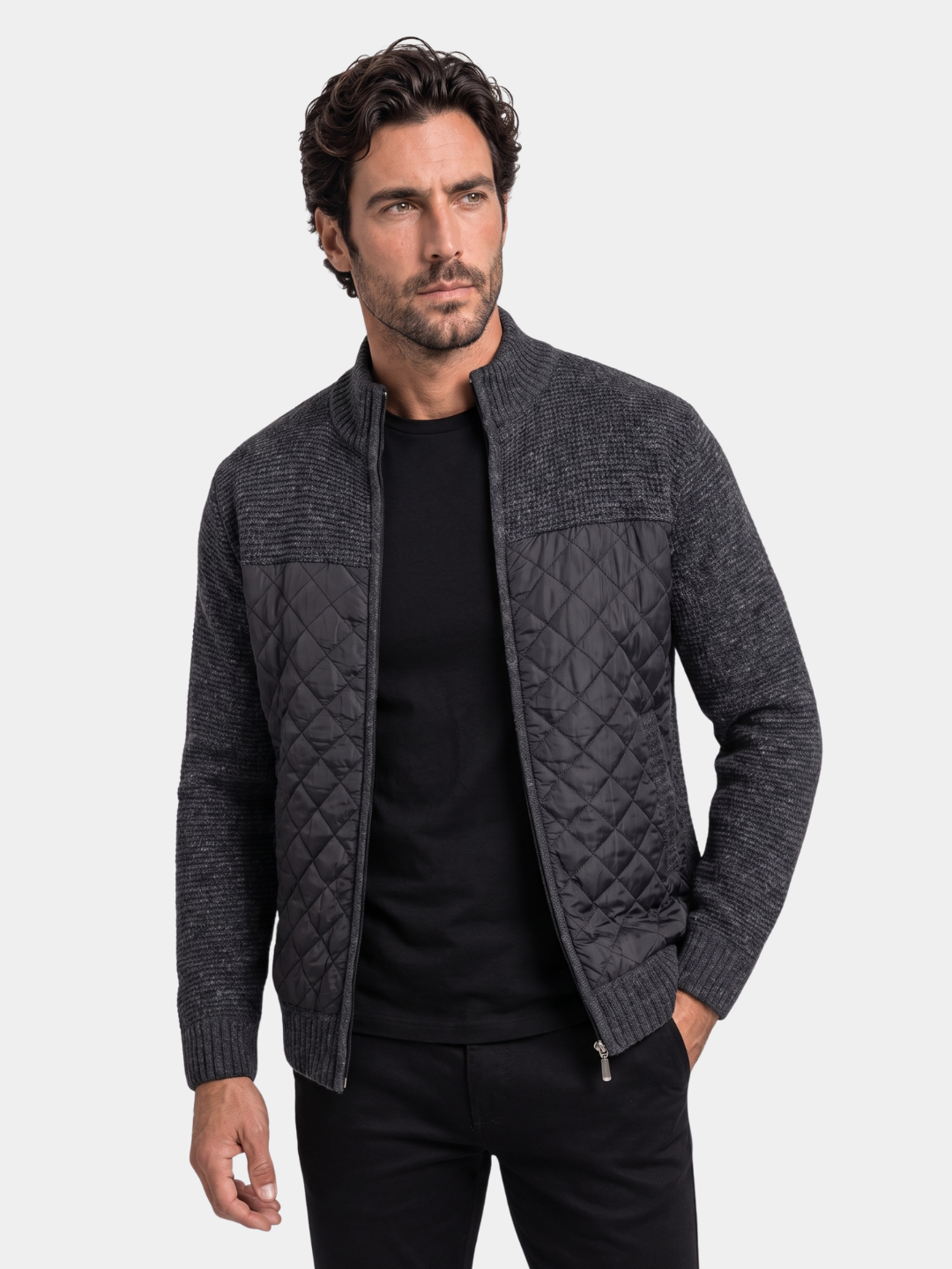 Vertex Diamond-Panel Jacket –