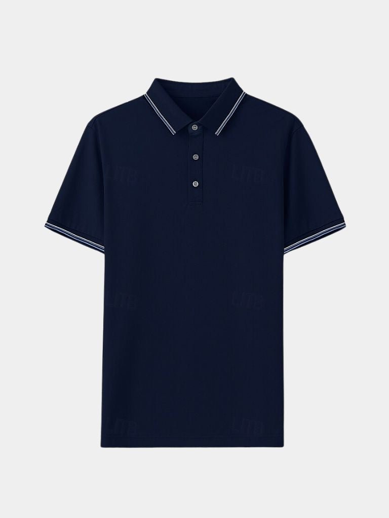 Azure Classic Polo – Cross & Crown