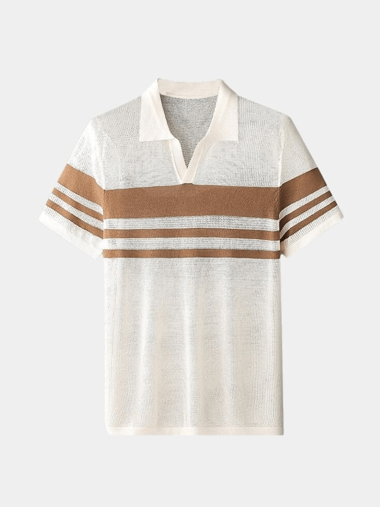 Caramel Lineage Polo – Cross & Crown