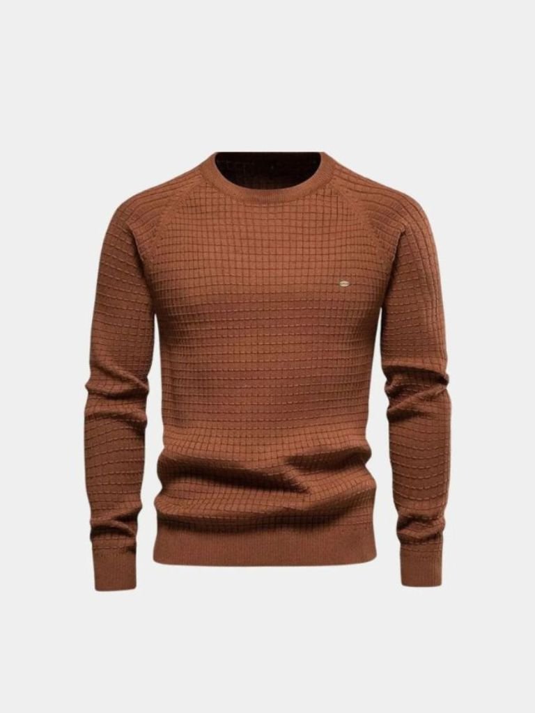 Crew Neck Knitwear Jumper Sweater -Nikiam