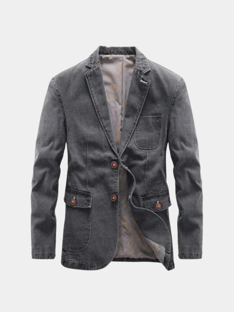 Denim Covenant Blazer Jacket – Cross & Crown