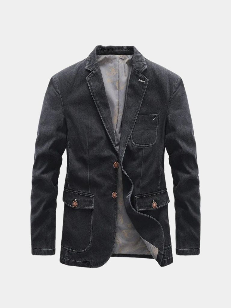 Denim Covenant Blazer Jacket – Cross & Crown