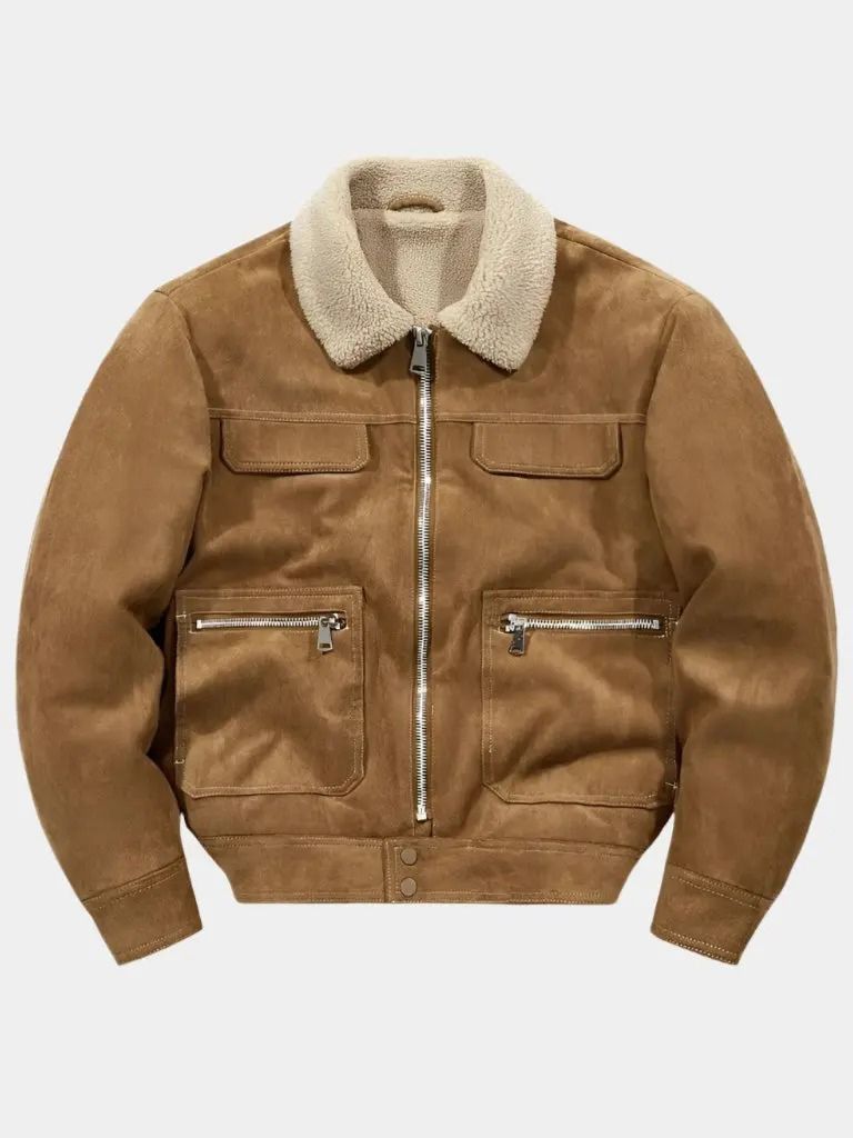 Essential Fleece Suede Jacket -