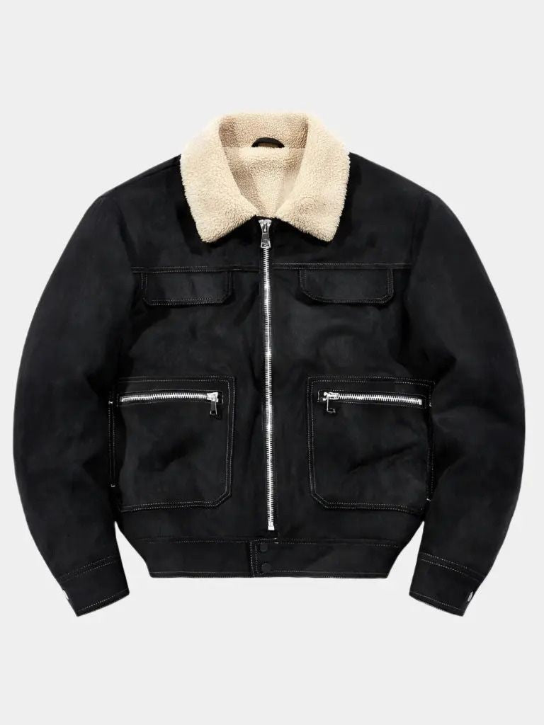 Essential Fleece Suede Jacket -