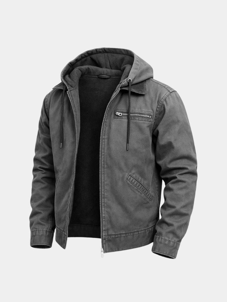 Essential Hooded Work Jacket - Cross & Crown