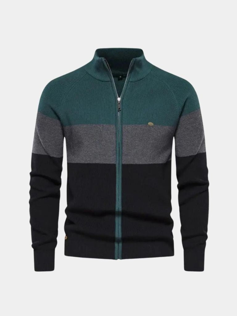 Essential Knit Zipper Sweater -
