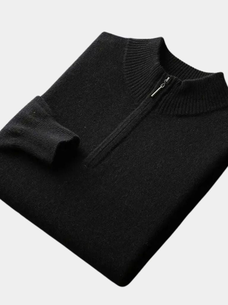 Merino Half Zip Sweater -Nikiam