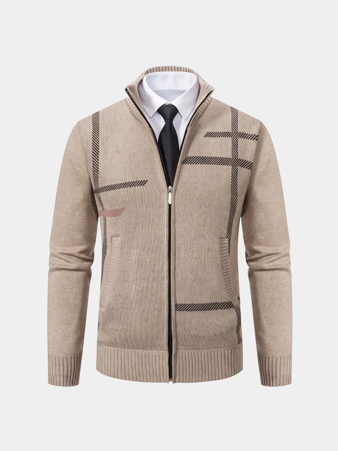 Graphite Symmetry Knit Jacket -