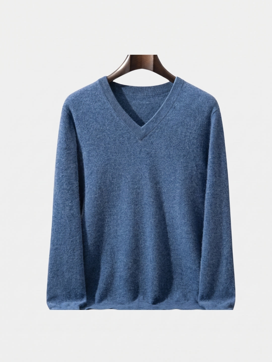 Cashmere V Neck Knitwear Sweater - Cross & Crown