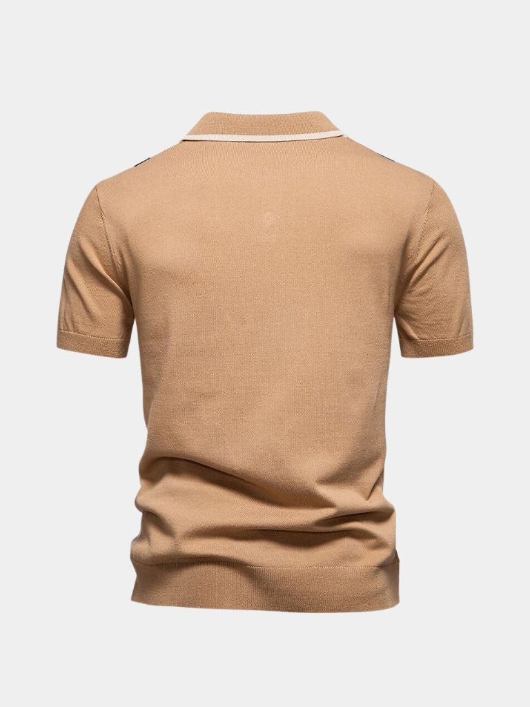 Retro Stripe Polo – Cross & Crown