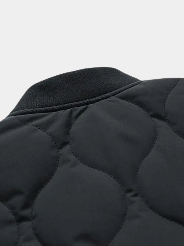 Sherpa Sleeves Padded Bomber Jacket -