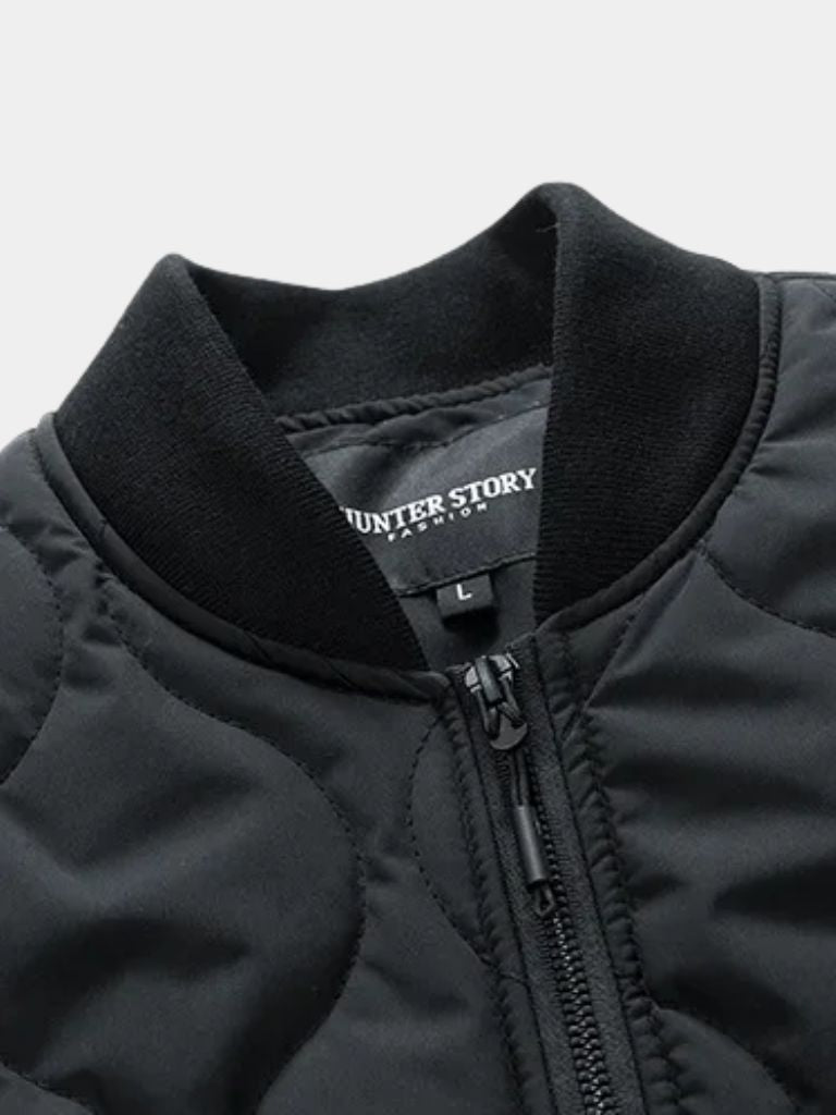 Sherpa Sleeves Padded Bomber Jacket -