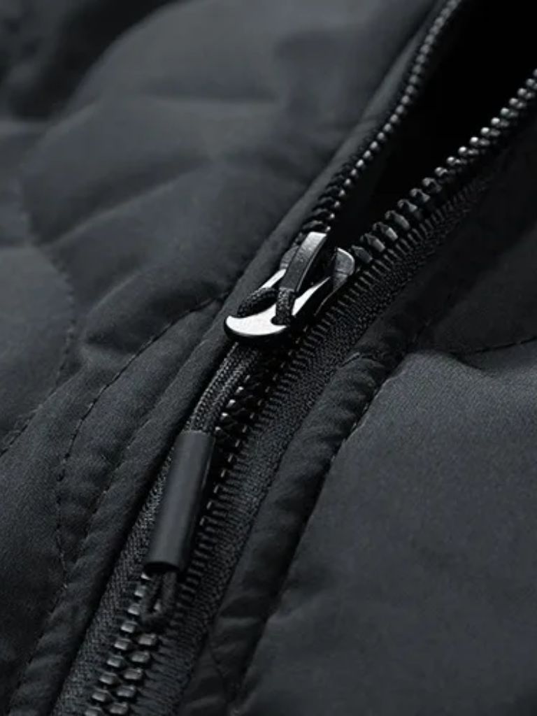 Sherpa Sleeves Padded Bomber Jacket -