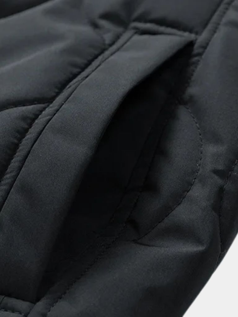 Sherpa Sleeves Padded Bomber Jacket -